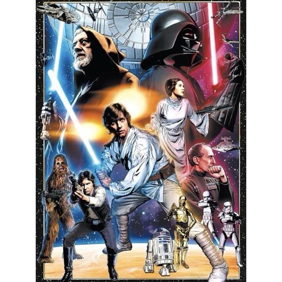 Star Wars Vintage Art: The Circle is Now Complete - 1000 PieceJigsaw Puzzle - Picture 1 of 3